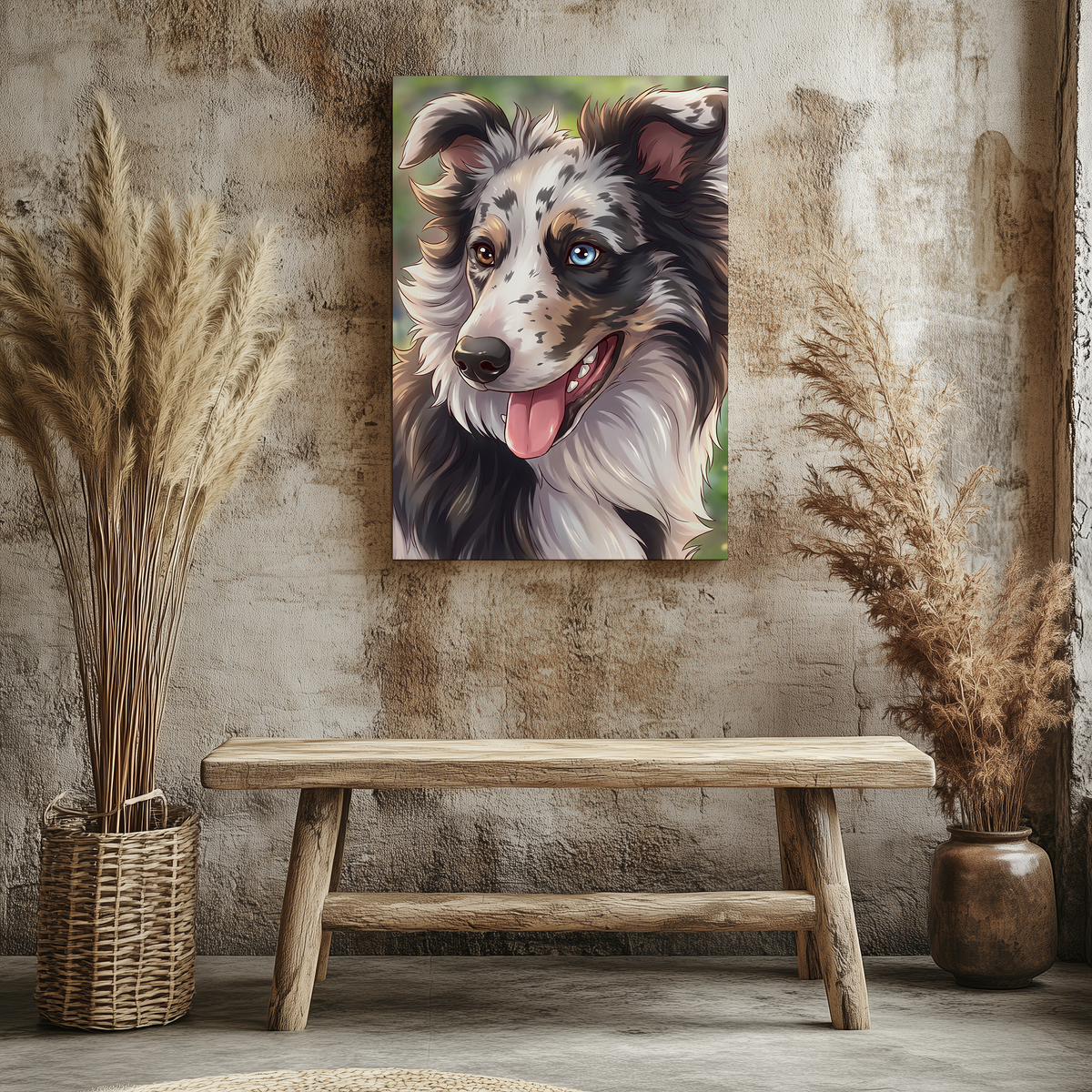 Tierleinwand im Anime-Stil: Dein Liebling als einzigartiges Kunstwerk