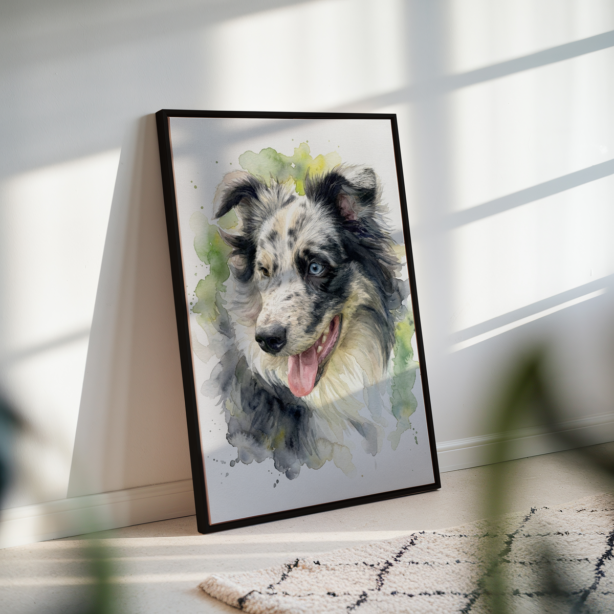 Aquarell-Leinwand: Euer liebster Begleiter als Kunstwerk