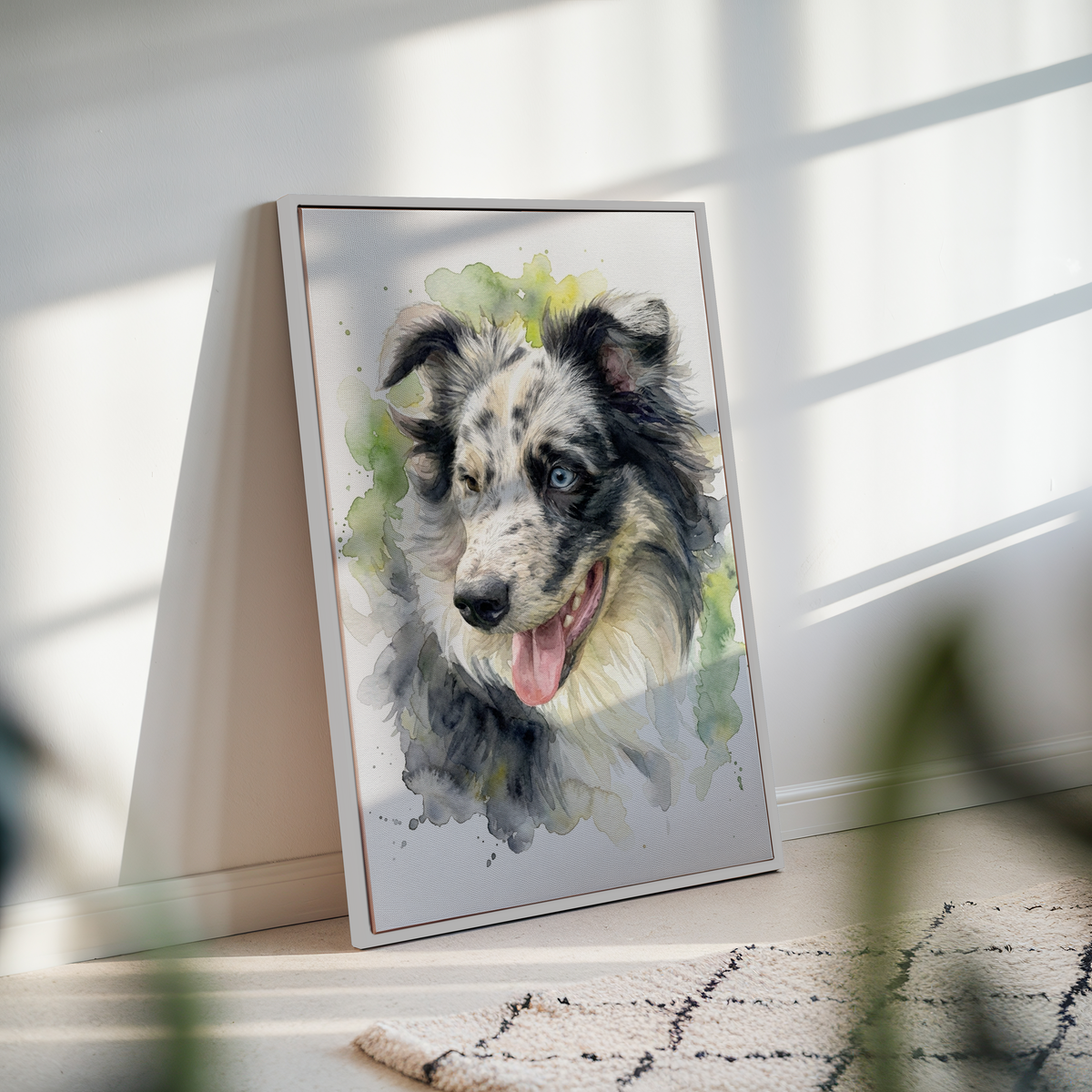 Aquarell-Leinwand: Euer liebster Begleiter als Kunstwerk