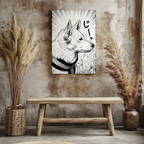 Tierleinwand im Manga-Stil: Dein Liebling als einzigartiges Manga-Kunstwerk.