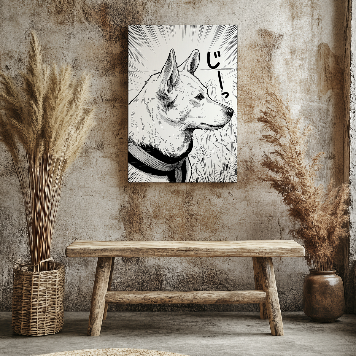 Tierleinwand im Manga-Stil: Dein Liebling als einzigartiges Manga-Kunstwerk.