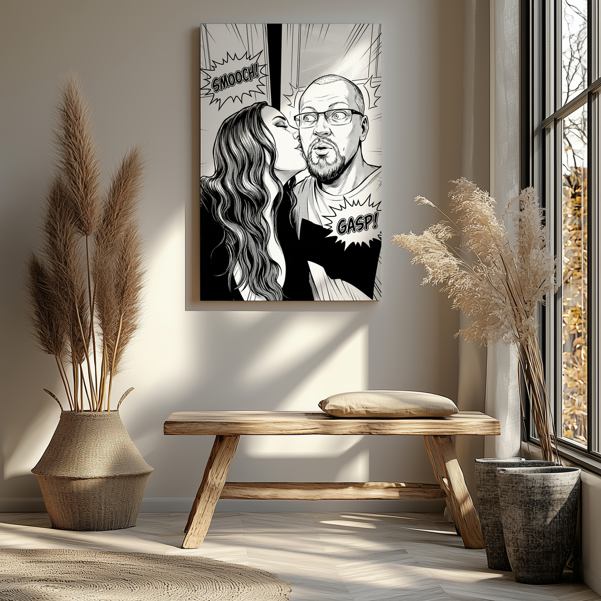 Leinwand im Manga-Stil: Euer besonderer Moment als Manga