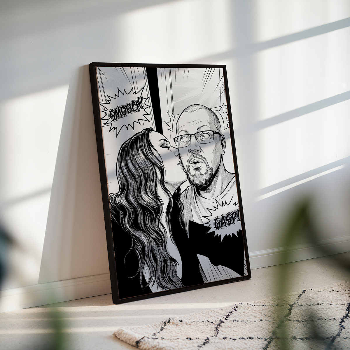 Leinwand im Manga-Stil: Euer besonderer Moment als Manga
