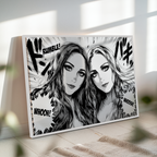 Manga-Leinwand: Ein Lieblingsmoment als Manga (Querformat)