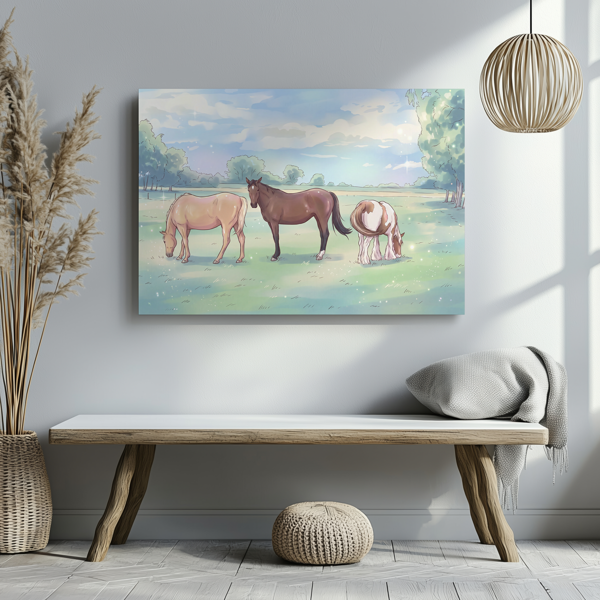 Tierleinwand im Classic-Anime-Stil: Dein Liebling als Anime-Kunstwerk (Querformat)