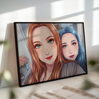 Leinwand im Anime-Stil: Ein Moment für immer als Anime (Querformat)