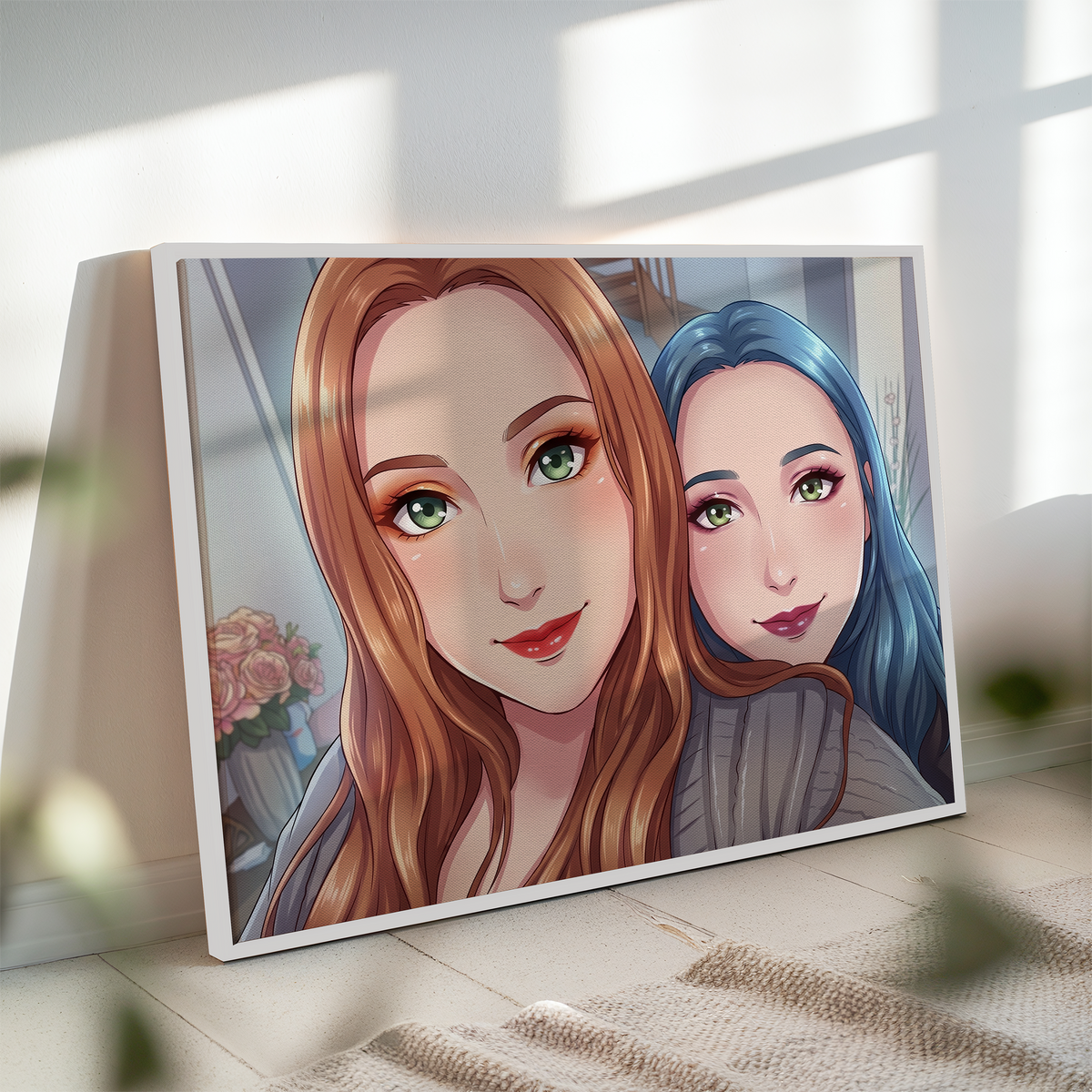 Leinwand im Anime-Stil: Ein Moment für immer als Anime (Querformat)
