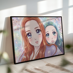 Euer Foto als Leinwand im Classic-Anime-Stil (Querformat)