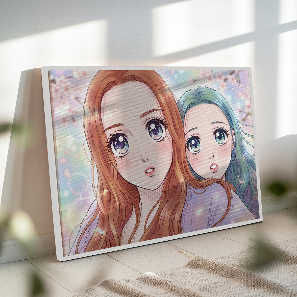 Euer Foto als Leinwand im Classic-Anime-Stil (Querformat)